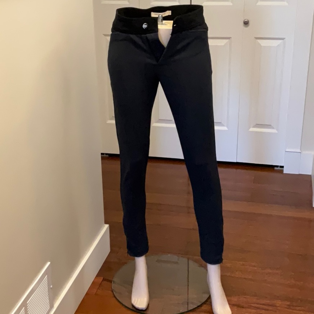 CENTREVILLE PARIS Women’s Black/Gray Slim Fit Pants Size 2 (EU 34)
